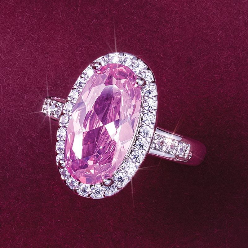 Sparkling Rose Ring